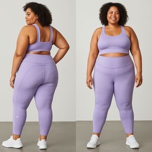 Fabletics PowerHold Leggings – Size 2X – Lavender Purple
